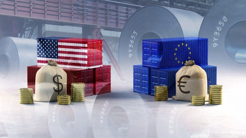 صادرات الصلب الأوروبية إلى أميركا تهبط 30% بعد رسوم ترامب