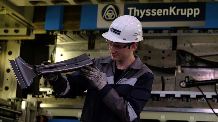 عالمية: «تسين كروب» الألمانية تدرس الاندماج مع «كلوكنر للصلب»