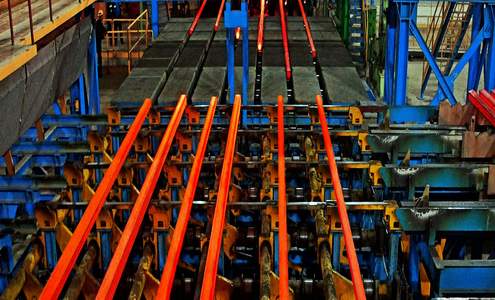 عالمية : 2% ارتفاع في إنتاج العالم من الصلب الخام خلال شهر مايو