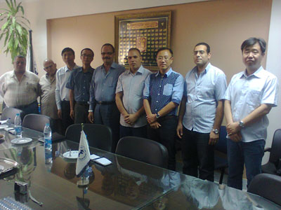 مصر: زيارة وفد من شركة SINOSTEEL الاتحاد العربي للحديد والصلب بالقاهرة