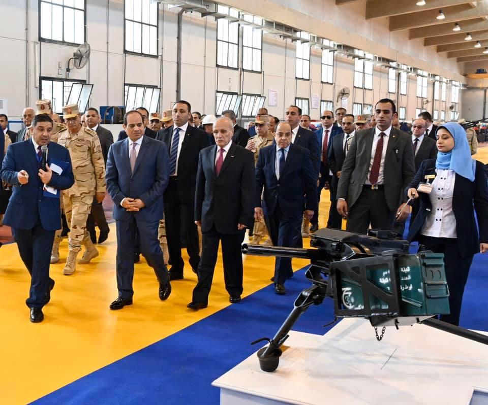 مصر: السيسي يفتتح مصنع 300 الحربي بشركة أبو زعبل لإنتاج ذخائر الأسلحة والقذائف وعددا من المشروعات