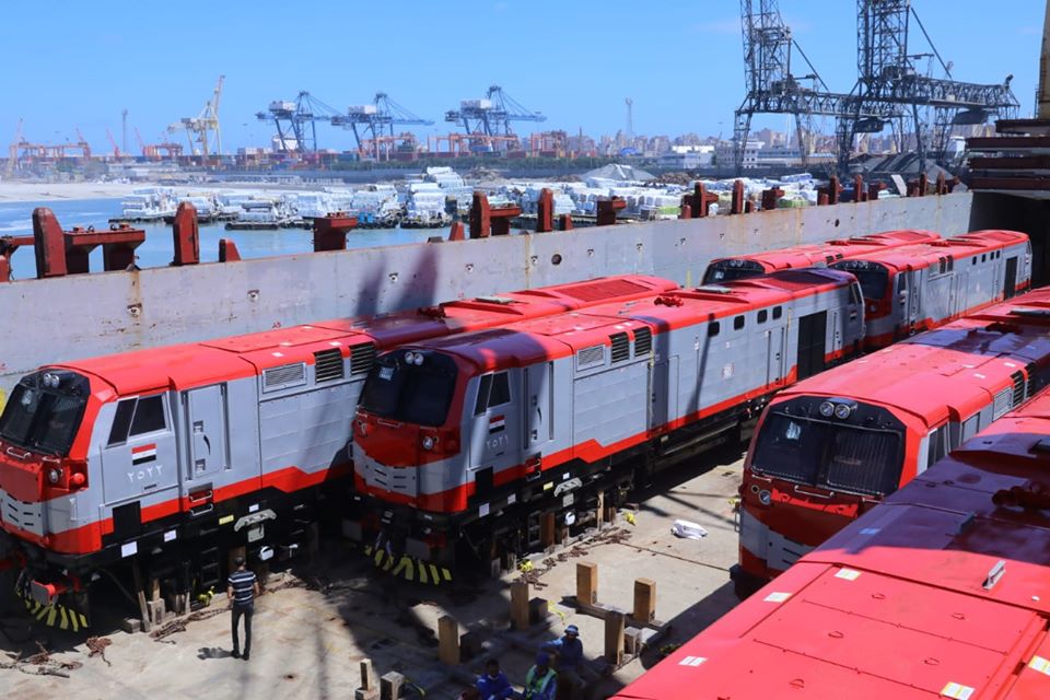 مصر: وصول 20 جرار سكة حديد أمريكى لميناء الإسكندرية