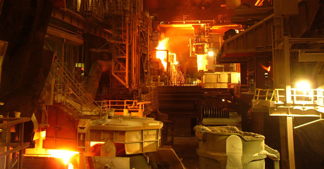 عالميـة : ارتفاع انتاج الصلب الخام خلال شهر ابريل 2014