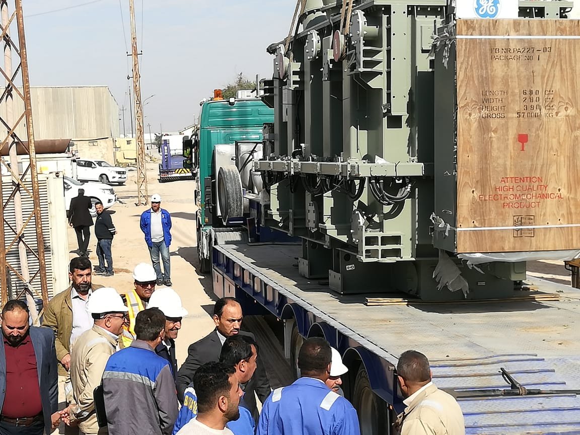 العراق: وصول ثلاث محولات كهربائية لمشروع تطوير شركة (صلب البصرة)