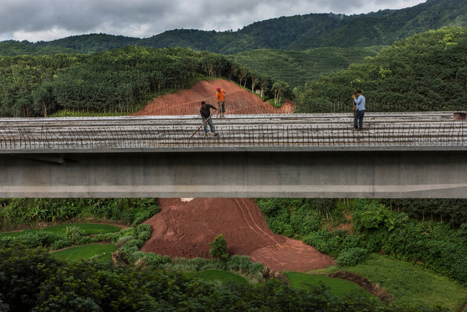 الصين: اكتمال نحو 80% من أعمال إنشاء خط الصين - لاوس للسكك الحديدية