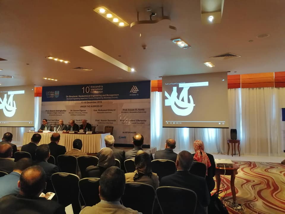 فاعليات: إنطلاق فاعليات مؤتمرالإسكندرية الدولى العاشر للهندسة الإنشائية والجيوتقنية وإدارة المشروعات