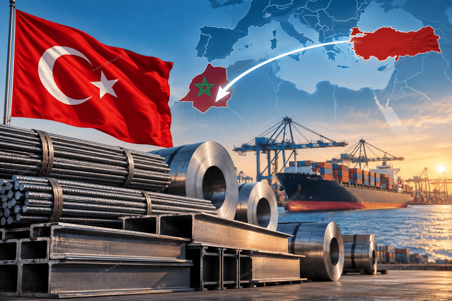 صادرات الصلب من منطقة بحر إيجة التركية تتراجع 14% إلى 1.16 مليار دولار خلال 9 أشهر.. والمغرب ضمن الأسواق المستهدفة للتوسع