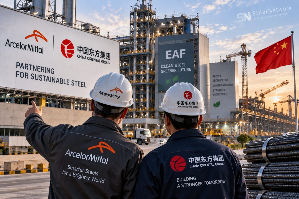 ArcelorMittal وChina Oriental تستعدان لبدء الإنتاج من مشروع الصلب الكهربائي في الصين
