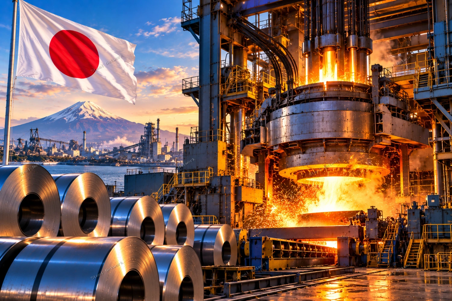 Nippon Steel تبني أقوى فرن قوس كهربائي في العالم ضمن خطط خفض الانبعاثات