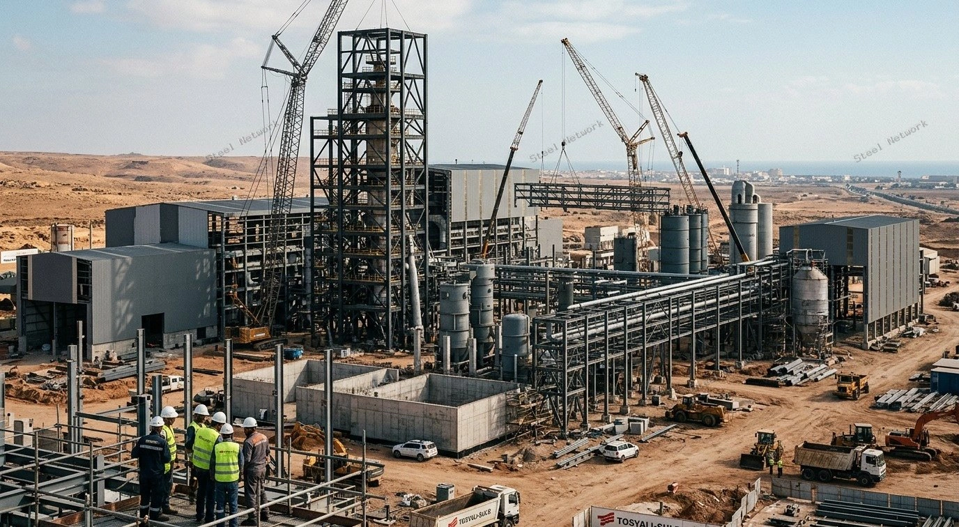 إنجاز 40% من مشروع «توسيالي – صلب» في بنغازي لإنتاج الحديد المختزل بطاقة مستهدفة تبلغ 7.5 مليون طن سنويًا