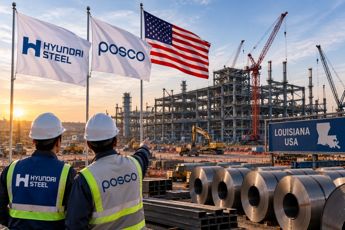 Hyundai Steel وPOSCO تبدآن إنشاء مصنع صلب بقيمة 5.8 مليار دولار في الولايات المتحدة