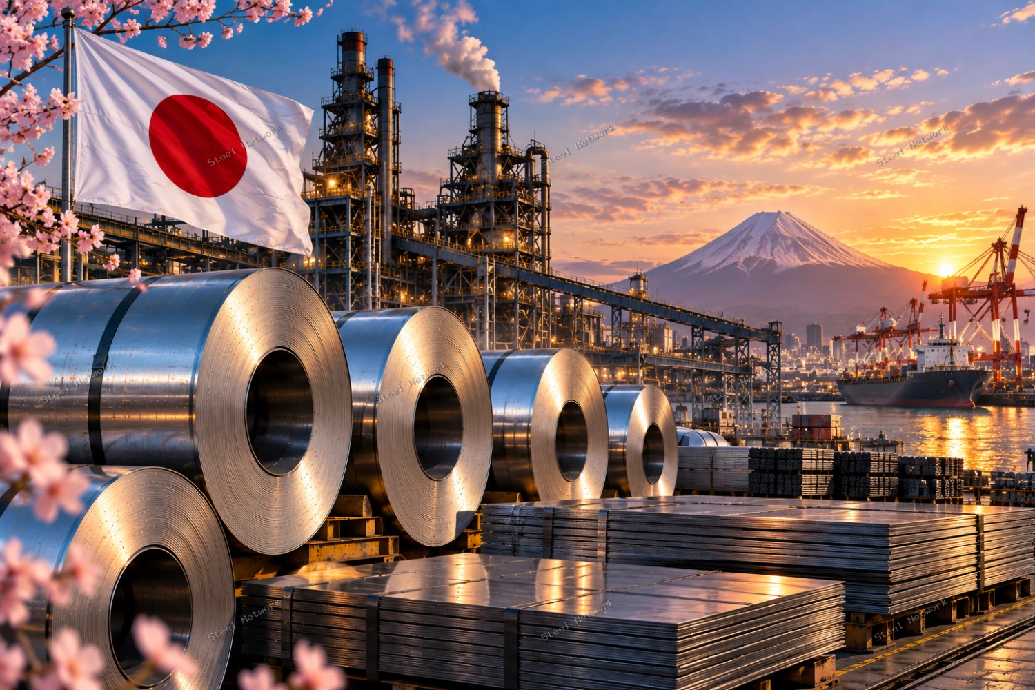 🇯🇵 نيبون ستيل ترفع أسعار الصلب المسطح 5,000 ين للطن مع تصاعد تكاليف الإنتاج