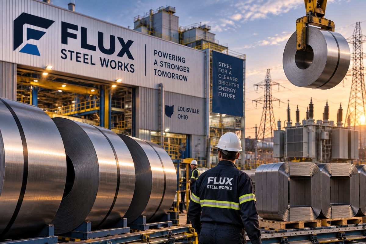 Flux Steel Works تعيد تشغيل مصنع أمريكي لإنتاج الصلب الكهربائي المستخدم في محولات الطاقة