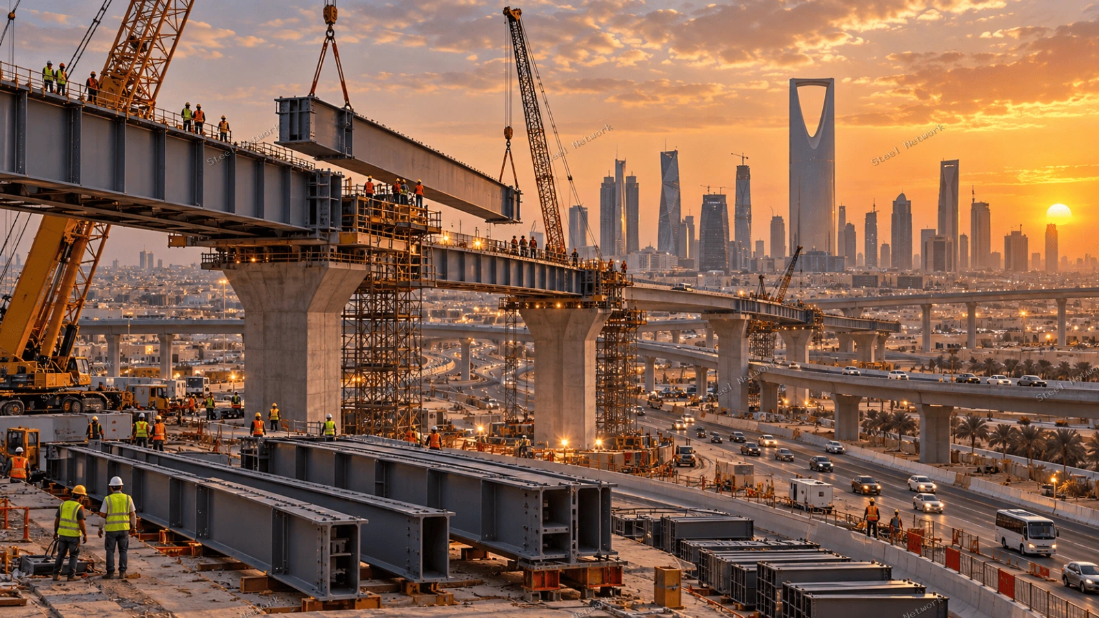 تحالف سعودي تركي يفوز بعقد بقيمة 246 مليون دولار لإنشاء جسور فولاذية في الرياض