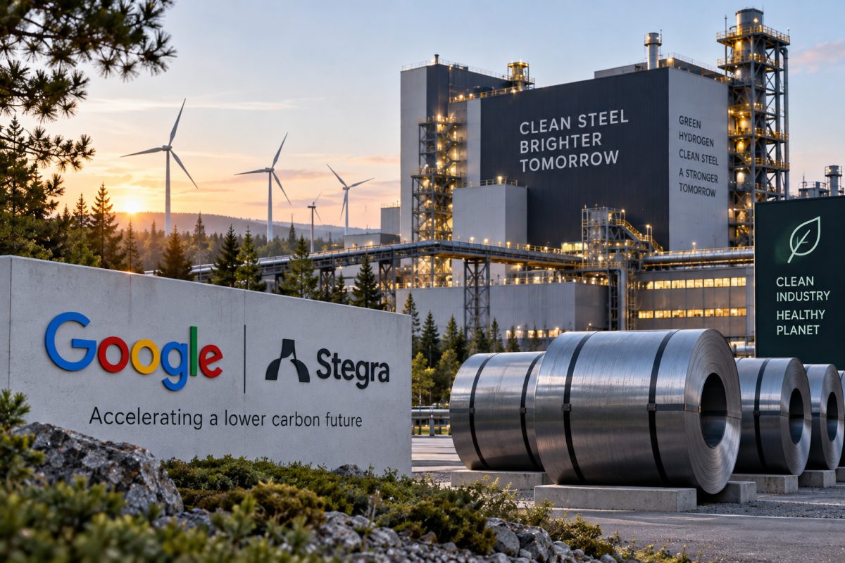 جوجل تدعم إنتاج الصلب منخفض الانبعاثات باتفاق جديد مع Stegra السويدية