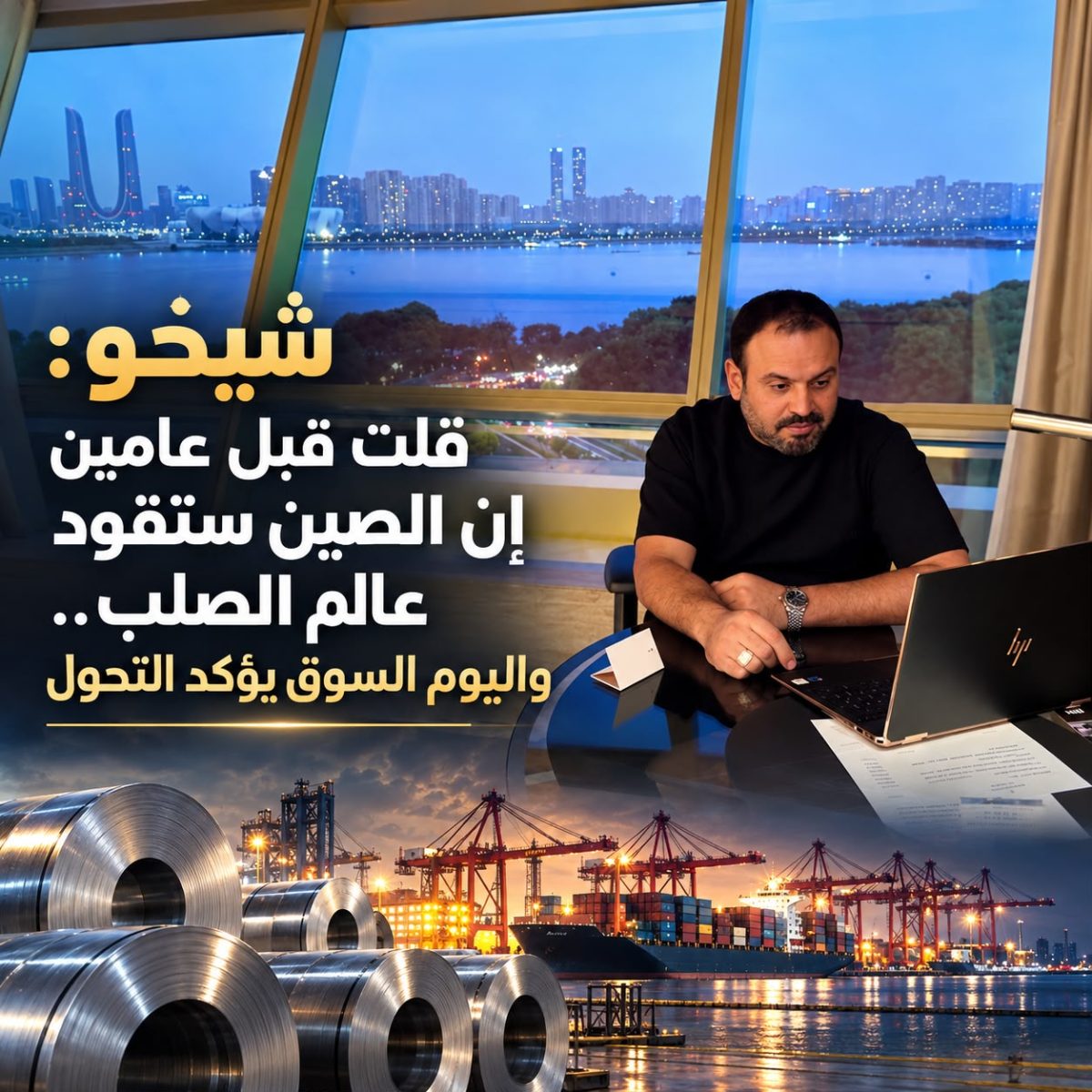 نضال شيخو لـ«ستيل نتورك»: الصين لا تنافس بالسعر فقط.. بل بمنظومة صناعية يصعب مجاراتها