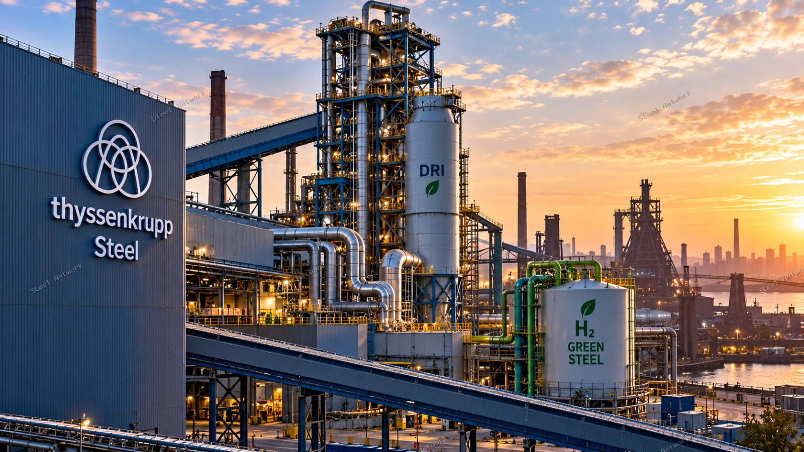 «thyssenkrupp» تمضي في تنفيذ مشروع لإنتاج 2.5 مليون طن من الحديد المختزل سنويًا في ألمانيا